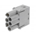 09140063041; Connector: HAN; module; male; Han Modular E Protected; PIN: 6; 16A; HARTING