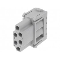 09140063101; Connector: HAN; module; female; Han Modular E; PIN: 6; w/o contacts; HARTING