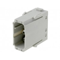 09140083001; Connector: rectangular; module; male; Han Modular EE; PIN: 8; 16A; HARTING