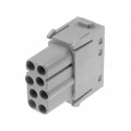 09140083101; Connector: rectangular; module; female; Han Modular EE; PIN: 8; HARTING 09140083101; Connector: rectangular; module; female; Han Modular EE; PIN: 8; HARTING