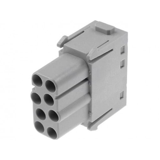 09140083101; Connector: rectangular; module; female; Han Modular EE; PIN: 8; HARTING