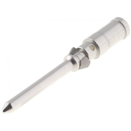09150006101; Contact; male; 1.5mm2; Han D; silver plated; crimped; 10A; 3um; HARTING