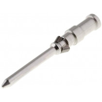 09150006102; Contact; male; 1mm2; Han D; silver plated; crimped; 10A; 3um; HARTING