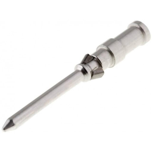 09150006102; Contact; male; 1mm2; Han D; silver plated; crimped; 10A; 3um; HARTING