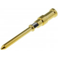 09150006123; Contact; male; 0.5mm2; Han D; nickel plated,gold-plated; crimped; HARTING