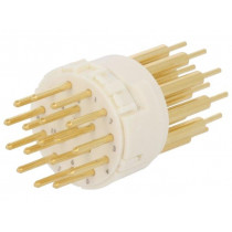 09151172603; Connector: M23; PIN: 17; male; THT; 160V; 8A; Series: Han M23; HARTING