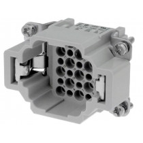 09160243001; Connector: rectangular; male; Han DD; PIN: 24; 24+PE; size 6B; 10A; HARTING