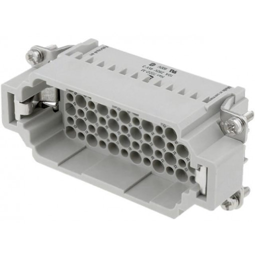 09160723001; Connector: rectangular; male; Han DD; PIN: 72; 72+PE; size 16B; 10A; HARTING