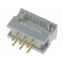 09181069622; IDC transition; PIN: 6; IDC,THT; for ribbon cable; 1.27mm; HARTING