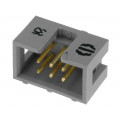 09185066324; Socket; IDC; male; PIN: 6; straight; THT; 2.54mm; Layout: 2x3; HARTING