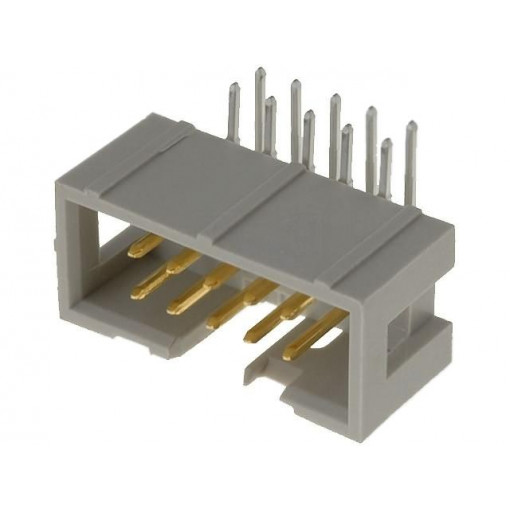 09185106323; Socket; IDC; male; PIN: 10; angled 90°; THT; 2.54mm; Layout: 2x5; HARTING