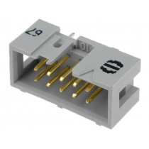 09185106324; Socket; IDC; male; PIN: 10; straight; THT; 2.54mm; Layout: 2x5; HARTING