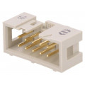 09185107324; Socket; IDC; male; PIN: 10; straight; low profile; THT; 2.54mm; HARTING