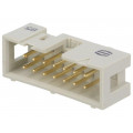 09185147324; Socket; IDC; male; PIN: 14; straight; THT; 2.54mm; Layout: 2x7; HARTING