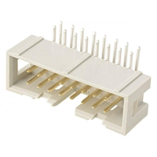 09185166323; Socket; IDC; male; PIN: 16; angled 90°; THT; 2.54mm; Layout: 2x8; HARTING