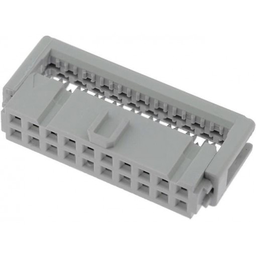 09185206803; Plug; IDC; female; PIN: 20; for ribbon cable; 1.27mm; Layout: 2x10; HARTING