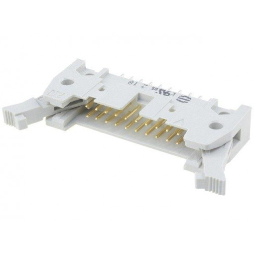 09185206904; Socket; IDC; male; PIN: 20; straight; THT; 2.54mm; Layout: 2x10; HARTING
