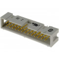 09185266324; Socket; IDC; male; PIN: 26; straight; THT; 2.54mm; Layout: 2x13; HARTING