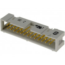 09185266324; Socket; IDC; male; PIN: 26; straight; THT; 2.54mm; Layout: 2x13; HARTING