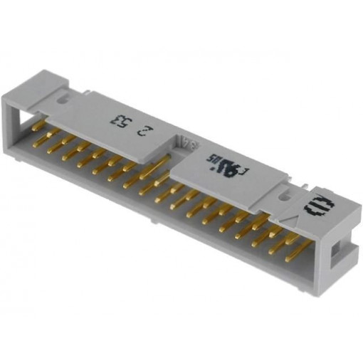 09185346324; Socket; IDC; male; PIN: 34; straight; THT; 2.54mm; Layout: 2x17; HARTING