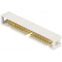 09185406324; Socket; IDC; male; PIN: 40; straight; THT; 2.54mm; Layout: 2x20; HARTING