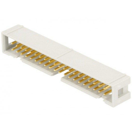 09185406324; Socket; IDC; male; PIN: 40; straight; THT; 2.54mm; Layout: 2x20; HARTING