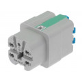 09200042733; Connector: HAN; female; Quick Lock; PIN: 5; 4+PE; size 3A; 10A; 400V; HARTING