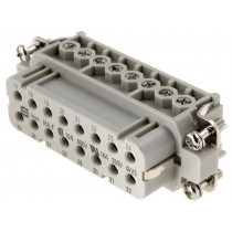 09200162813; Connector: HAN; female; Han A; PIN: 16; 16+PE; size 32A (2 x 16A); HARTING
