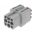 09210072732; Connector: HAN; female; Quick Lock; PIN: 8; 7+PE; size 3A; 10A; 250V; HARTING