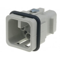 09210073031; Connector: rectangular; male; Han Q; PIN: 8; 7+PE; size 3A; crimped; HARTING