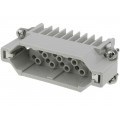 09210253001; Connector: HAN; male; Han D; PIN: 25; 25+PE; size 16A; w/o contacts; HARTING