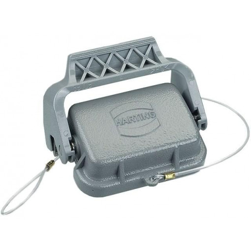 09300065423; Protection cover; Han; size 6B; with latch; metal; Pitch: 44x27mm; HARTING
