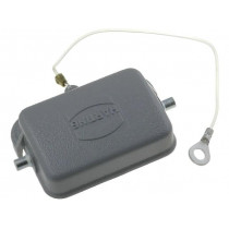 0930065425; Protection cover; Han; size 6B; for latch; metal; Pitch: 44x27mm; HARTING