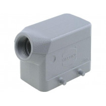 09300101521; Enclosure: for Han connectors; Han; size 10B; for cable; angled; HARTING