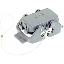 09300105423; Protection cover; Han; size 10B; with double latch; metal; HARTING