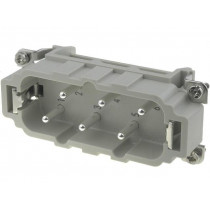09310062601; Connector: rectangular; male; Han HsB; PIN: 6; 6+PE; size 16B; 35A; HARTING