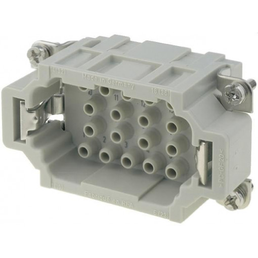 09320183001; Connector: rectangular; male; Han EE; PIN: 18; 18+PE; size 10B; 16A; HARTING
