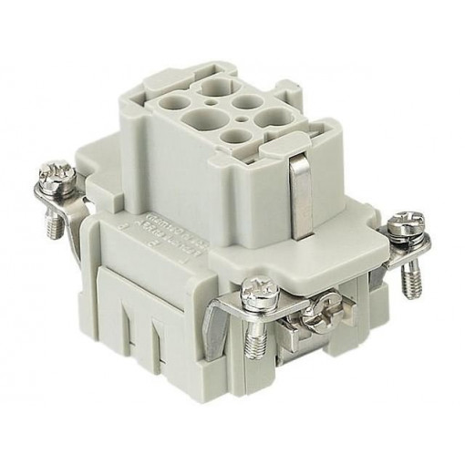 09330062702; Connector: rectangular; female; Han E; PIN: 6; 6+PE; size 6B; 16A; HARTING