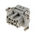 09330062716; Connector: rectangular; female; Han ES; PIN: 6; 6+PE; size 6B; 16A; HARTING
