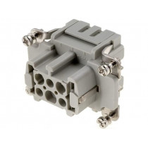 09330062716; Connector: rectangular; female; Han ES; PIN: 6; 6+PE; size 6B; 16A; HARTING