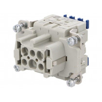 09330062748; Connector: rectangular; female; Han ES Press; PIN: 6; 6+PE; size 6B; HARTING