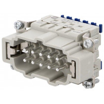 09330102648; Connector: rectangular; male; Han ES Press; PIN: 10; 10+PE; 16A; HARTING