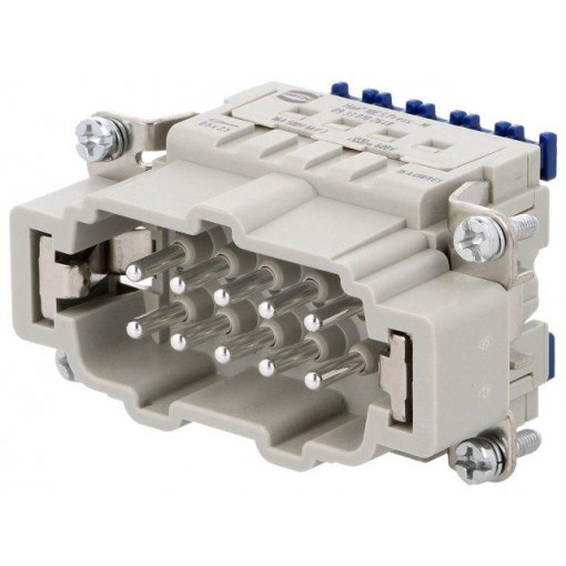 09330102648; Connector: rectangular; male; Han ES Press; PIN: 10; 10+PE; 16A; HARTING