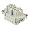 09330102702; Connector: rectangular; female; Han E; PIN: 10; 10+PE; size 10B; HARTING