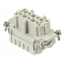 09330102702; Connector: rectangular; female; Han E; PIN: 10; 10+PE; size 10B; HARTING