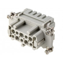 09330102716; Connector: rectangular; female; Han ES; PIN: 10; 10+PE; size 10B; HARTING