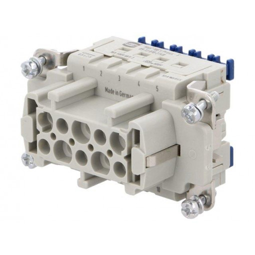 09330102748; Connector: rectangular; female; Han ES Press; PIN: 10; 10+PE; 16A; HARTING