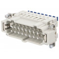 09330162648; Connector: rectangular; male; Han ES Press; PIN: 16; 16+PE; 16A; HARTING