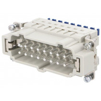 09330162648; Connector: rectangular; male; Han ES Press; PIN: 16; 16+PE; 16A; HARTING