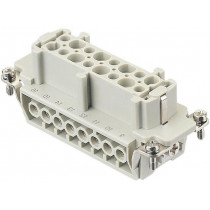 09330162711; Connector: HAN; female; E; PIN: 16; 16+PE; size 32B (2 x 16B); 16A; HARTING